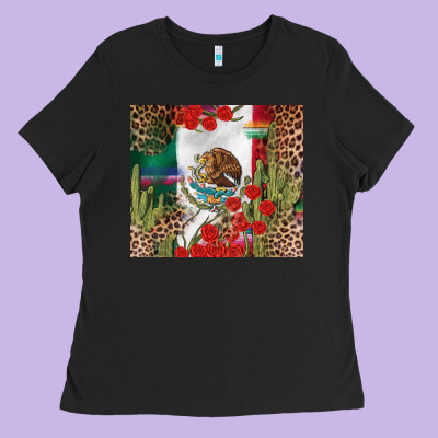 Mexico Flag Ladies Tee Designed By Fadigitalartstudio