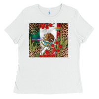 White Mexico flag Ladies Tee - FaDigitalArtStudio