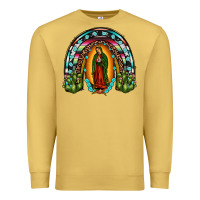 Antique Gold our lady of guadalupe rainbow Premium Sweatshirt - JahusDesignShop