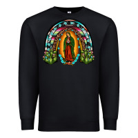 Black our lady of guadalupe rainbow Premium Sweatshirt - JahusDesignShop