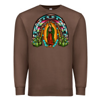 Chestnut our lady of guadalupe rainbow Premium Sweatshirt - JahusDesignShop