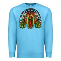 Ocean Blue our lady of guadalupe rainbow Premium Sweatshirt - JahusDesignShop