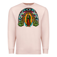 Pale Pink our lady of guadalupe rainbow Premium Sweatshirt - JahusDesignShop