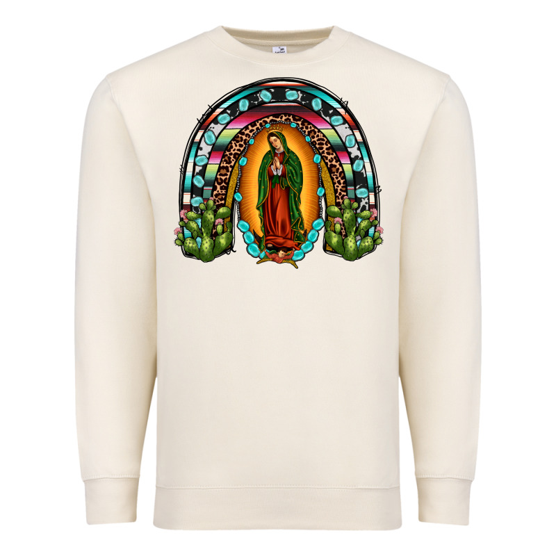 Our Lady Of Guadalupe Rainbow Premium Sweatshirt by JahusDesignShop | Teevron