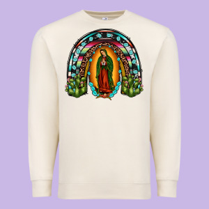 Our Lady Of Guadalupe Rainbow Premium Sweatshirt Designed By Jahusdesignshop