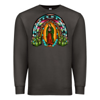 Smoke our lady of guadalupe rainbow Premium Sweatshirt - JahusDesignShop