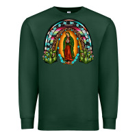 Sports Green our lady of guadalupe rainbow Premium Sweatshirt - JahusDesignShop