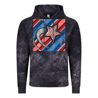 Cloud Black stripes & stars seamless pattern Vintage Hoodie - BundleAndBundleShop