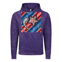 Cloud Purple stripes & stars seamless pattern Vintage Hoodie - BundleAndBundleShop