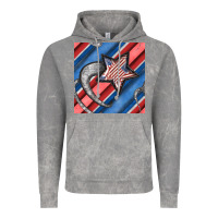 Cloud Rock stripes & stars seamless pattern Vintage Hoodie - BundleAndBundleShop