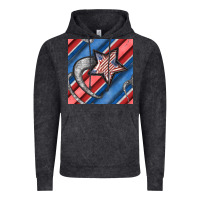 Vintage Black stripes & stars seamless pattern Vintage Hoodie - BundleAndBundleShop