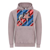 Vintage Zinc stripes & stars seamless pattern Vintage Hoodie - BundleAndBundleShop