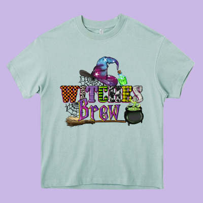Witches Brew Heavy Core Tee Designed By Cowgirlartshop