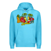 Ocean Blue love summer Premium Hoodie - RacoonDesign