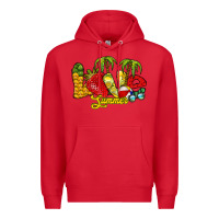 Red love summer Premium Hoodie - RacoonDesign