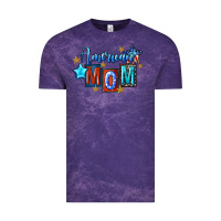 Cloud Purple American mom Mother's Day Vintage Tee - FaDigitalArtStudio