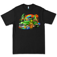 Black St. Patrick's Day truck with gnomies Premium Tee - CowGirlArtShop