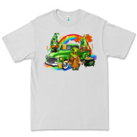 Dove Grey St. Patrick's Day truck with gnomies Premium Tee - CowGirlArtShop