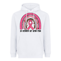 White in october we wear pink rainbow Heavyweight Hoodie - JahusDesignShop