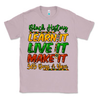 Lilac Black history learn it live it make it 365 days Classic Tee - HowdyJamesFarm