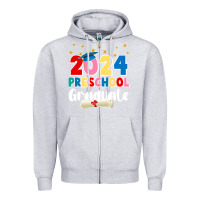 Heather Grey 2024 preschool graduate Zipper Hoodie - JahusDesignShop