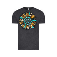 Vintage Black gemstone sunflower Vintage Tee - RanaPortraitStore