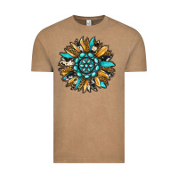 Vintage Coffee gemstone sunflower Vintage Tee - RanaPortraitStore