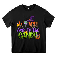 Black witch way to the candy Heavy Core Tee - CowGirlArtShop