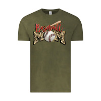 Vintage Olive baseball mom Vintage Tee - FaDigitalArtStudio