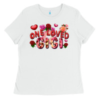 White One loved Gigi Valentine's Day Ladies Tee - FaDigitalArtStudio
