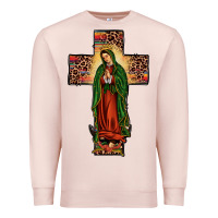 Pale Pink our lady of guadalupe cros Premium Sweatshirt - JahusDesignShop