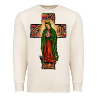 Sandshell our lady of guadalupe cros Premium Sweatshirt - JahusDesignShop