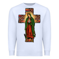 White our lady of guadalupe cros Premium Sweatshirt - JahusDesignShop