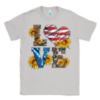 Moon Dust love with sunflowers and usa flag Classic Tee - Artiststas
