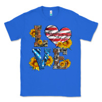 True Royal love with sunflowers and usa flag Classic Tee - Artiststas