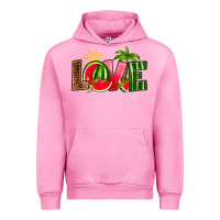 Fuchsia Pink love watermelon Urban Hoodie - RanaPortraitStore