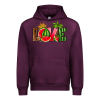 Mauve Wine love watermelon Urban Hoodie - RanaPortraitStore