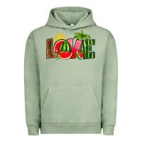 Pigment Oil Green love watermelon Urban Hoodie - RanaPortraitStore