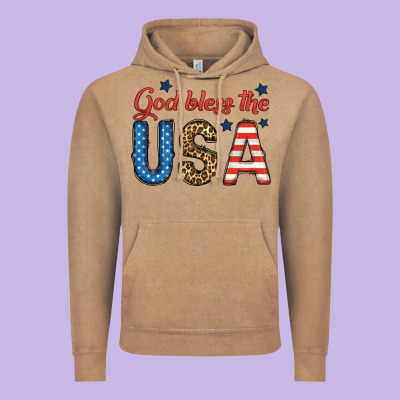 God Bless The Usa Vintage Hoodie Designed By Bundleandbundleshop