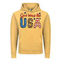 Vintage Mustard god bless the usa Vintage Hoodie - BundleAndBundleShop