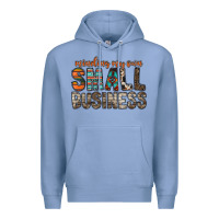 Colony Blue minding my own small business Premium Hoodie - RacoonDesign