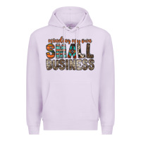 Lilac minding my own small business Premium Hoodie - RacoonDesign