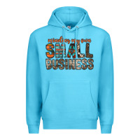 Ocean Blue minding my own small business Premium Hoodie - RacoonDesign