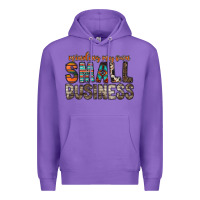Purple minding my own small business Premium Hoodie - RacoonDesign