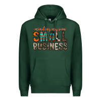 Sports Green minding my own small business Premium Hoodie - RacoonDesign