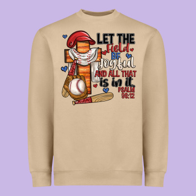 Let The Field Be Joyful And All That Is In It Heavyweight Sweatshirt Designed By Jahusdesignshop