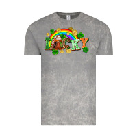 Cloud Rock lucky gnome St. Patricks Day Vintage Tee - FaDigitalArtStudio