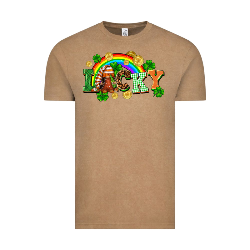Lucky Gnome St. Patricks Day Vintage Tee by FaDigitalArtStudio | Teevron