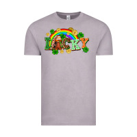 Vintage Zinc lucky gnome St. Patricks Day Vintage Tee - FaDigitalArtStudio