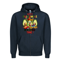 Navy holy guacamole its fiesta time Zipper Hoodie - JahusDesignShop